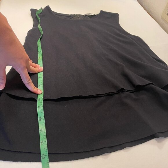 Bundle It! Elle Women's Tank Top Black sleeveless Two layer Blouse Shirt Size L - Picture 6 of 8